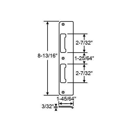 Strybuc Latch and Deadbolt Strike 850-2162880
